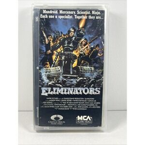 Eliminators VHS, Playhouse Video 1986 Rated PG Sci-Fi Cult Classic Reshelled‎